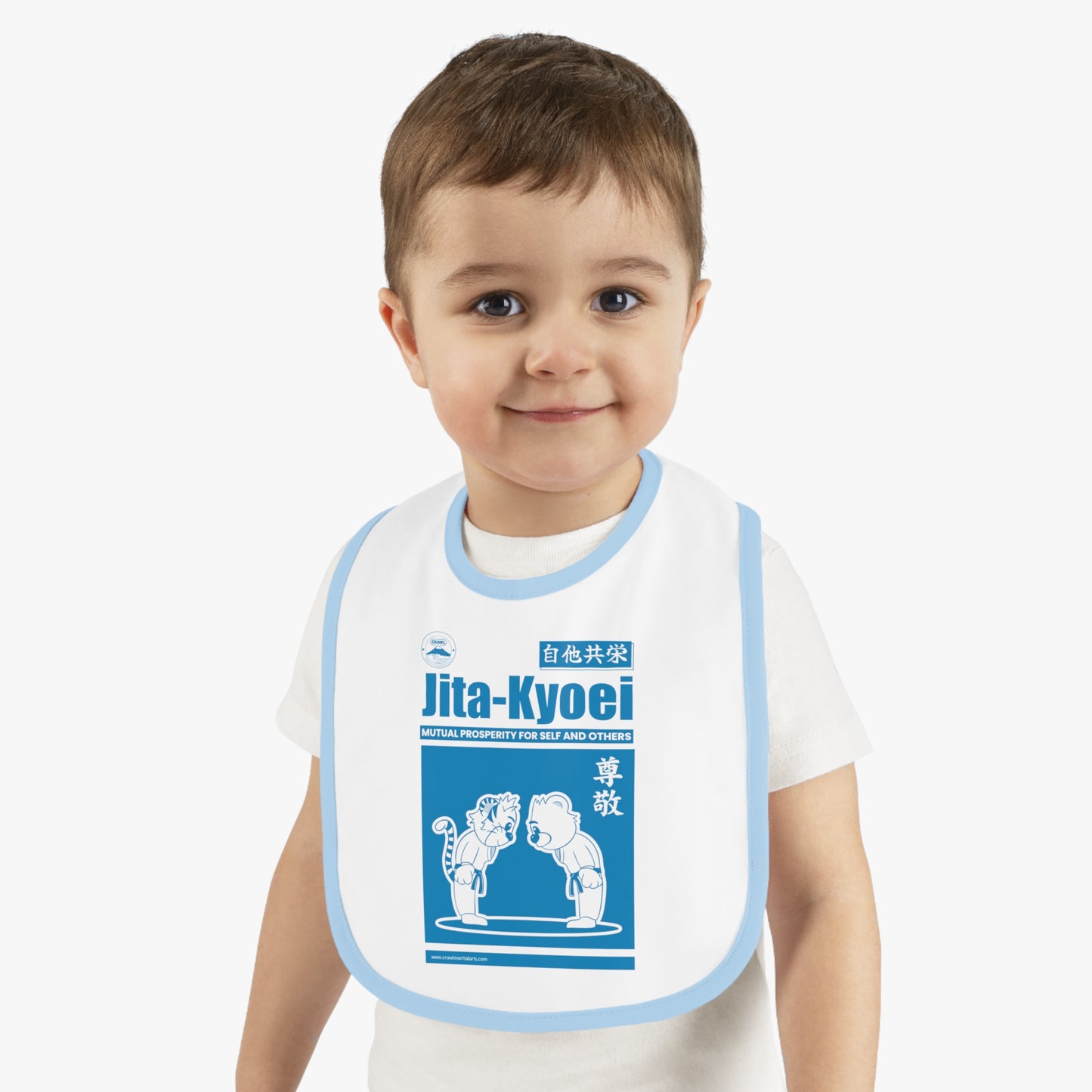 CRAWL Jita Kyoei (Mutual Benefit) Judo Baby Bib