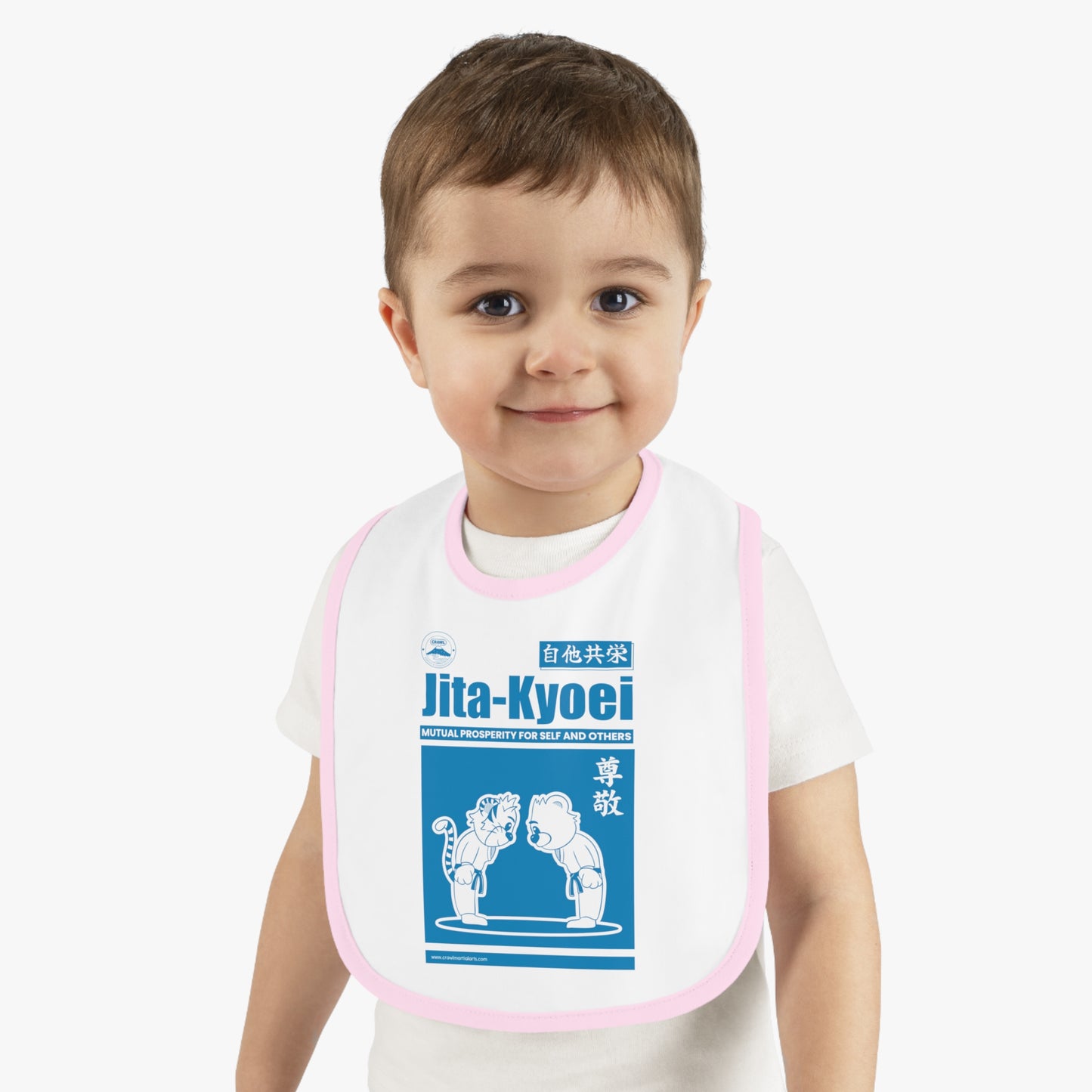 CRAWL Jita Kyoei (Mutual Benefit) Judo Baby Bib
