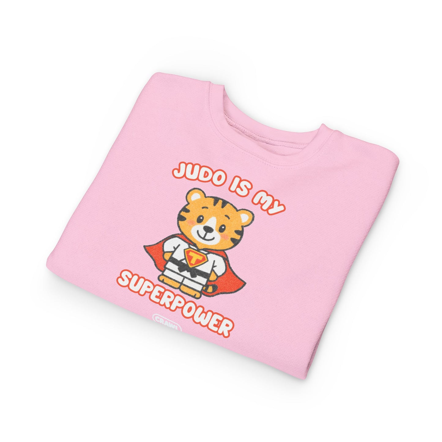 "Judo is My Superpower" Toddler Crewneck Sweatshirt