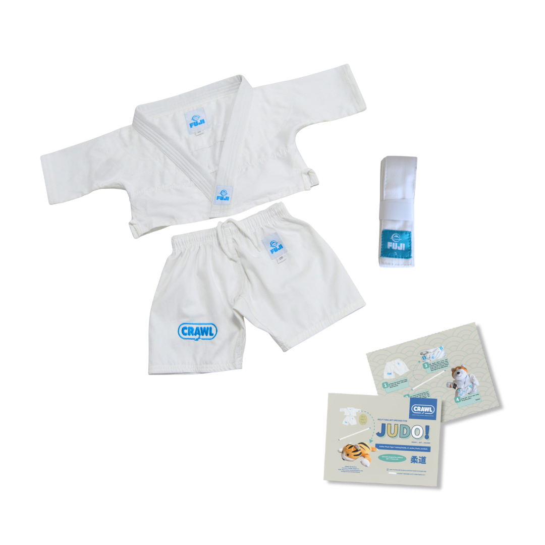 Plush Tiger Training Buddy Gi Set – Toddler Martial Arts Judo & Jiu-Jitsu Outfit